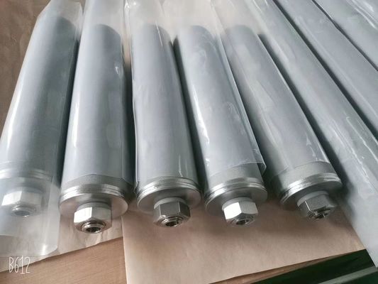 Cartucho de filtro sinterizado poroso líquido del titanio 30um